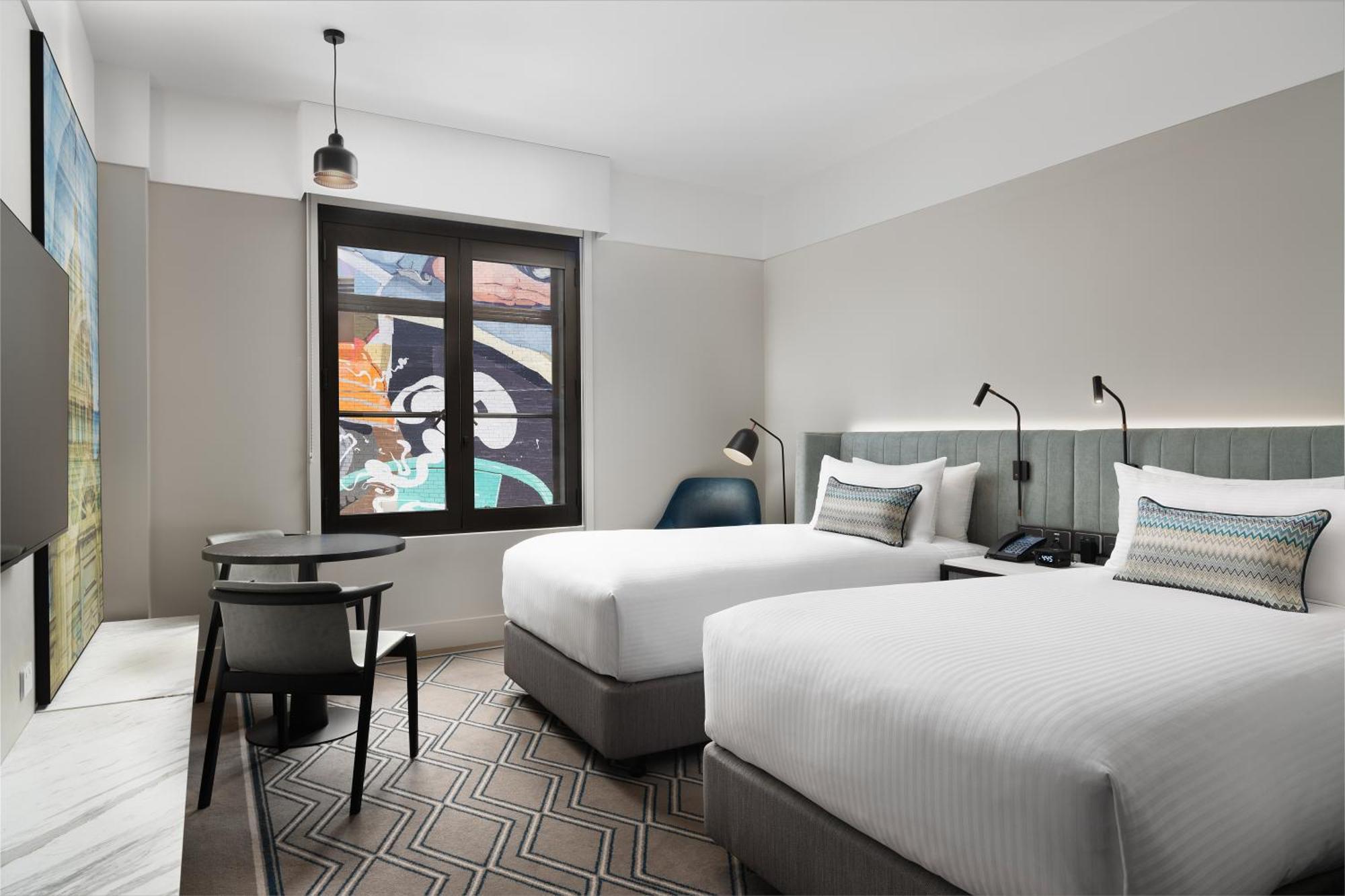 Hilton Melbourne Little Queen Street מראה חיצוני תמונה A guest room at the hotel